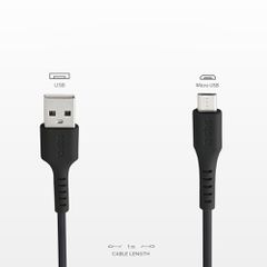 SBS LTHL200 USB-A - Micro-USB Cable 1m - Black-thumb-4
