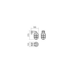 CAGE AP E27 MAX 28W IP44 BK(5.1.1) REDO 90207-thumb-1