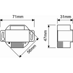 Casambi 2 ext.push button shutter control UP Actuator AW2XBTROL 808839-thumb-2