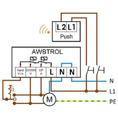 Casambi 2 ext.push button shutter control UP Actuator AW2XBTROL 808839-thumb-3