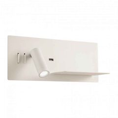 BROOK AP LED 1x8W+1x3W USB 3000K RIGHT WH(5.1.2) 01-3314 REDO