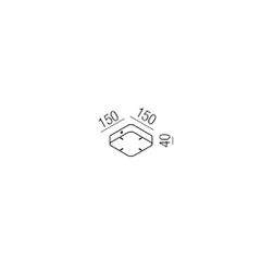 REDO CANOPY SQ 150*150 SILVER COFFEE (MAGNET) CSSQ150SC-thumb-1