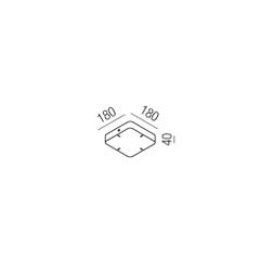 REDO CANOPY SQ 180*180 WH (MAGNET) CSSQ180WH-thumb-1