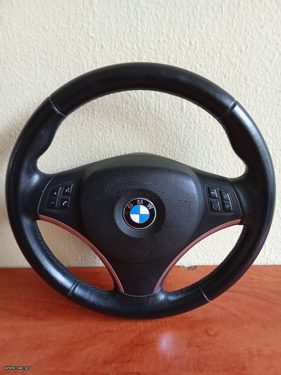 ΤΙΜΟΝΙ ΒΟΛΑΝ ΤΙΜΟΝΙΟΥ ΔΕΡΜΑΤΙΝΟ ΚΟΜΠΛΕ ΜΕ AIRBAG BMW-( E90- E91-E92 -E93-E81-E82-E87-E88)