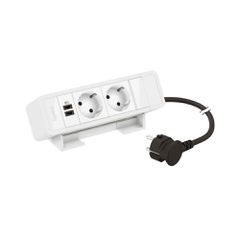 ON DESK WHITE 2 SCH+USB C+C 15W 2M KΑΛΩΔ