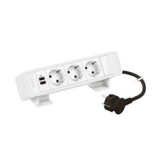 ON DESK WHITE 3 SCH+USB C+C 15W 2M KΑΛΩΔ