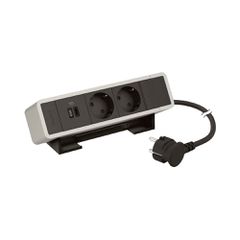 ON DESK AL-BLACK 2 SCH+USB C 45W 2M KΑΛ