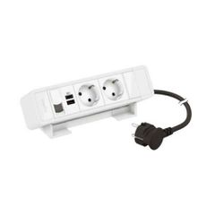 ON DESK WHITE 2 SCH+USB A+C+RJ45+2M KΑΛ