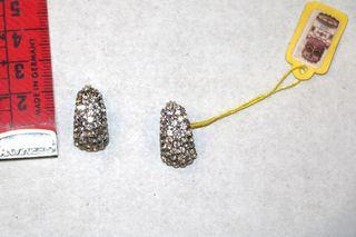 Σκουλαρίκια Antique diamond ζιρκόνια 2cm από κλείσιμο καταστήματος RQ076