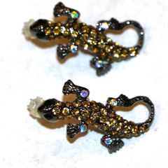 Σκουλαρίκια Antique geko multi ζιρκόνια 3cm από κλείσιμο καταστήματος RQ080