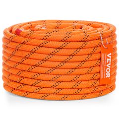 VEVOR Arborist Tree Climbing Rope Double Braid Polyester 1/2" x 120' 48-Strand