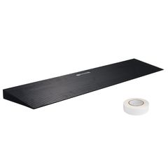 VEVOR 1,2" ράμπα κατωφλιού με δυνατότητα κοπής για ρομπότ σκουπίσματος, φαρδιά ράμπα αναπηρικού αμαξιδίου 35,4" από φυσικό καουτσούκ, αντιολισθητική ράμπα από συμπαγές καουτσούκ με ταινία διπλής όψης