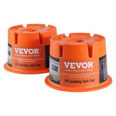 VEVOR Trailer Jack Block, 2000 lbs Χωρητικότητα ανά μπλοκ ισοπέδωσης RV, Μπλοκ σταθεροποιητή τροχόσπιτου από πολυπροπυλένιο υψηλής ποιότητας, αξεσουάρ ταξιδιού RV Χρήση για οποιοδήποτε γρύλο, στύλο, π