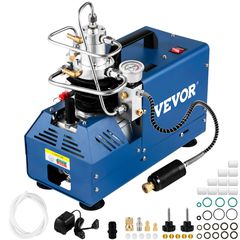 Συμπιεστής υψηλής πίεσης VEVOR, 4500PSI/30MPA/300BAR Συμπιεστής αέρα υψηλής πίεσης, 1800W 220V Χειροκίνητος αεροσυμπιεστής Stop Air Rifle Κατάλληλος για αεροβόλο τουφέκι Paintball, Τυφέκιο PCP, Αερόπι