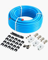 VEVOR Air Compressor Line Kit 3/4'' x 100FT HDPE/Aluminium Air Piping System Blue