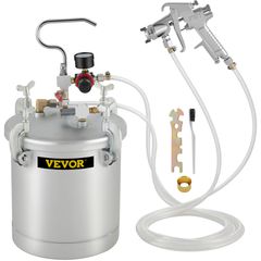 VEVOR Commercial Paint Pressure Tank 2,5 Galllons Pressure Pot Tank 10L Pressure Paint Pot Feed Spray Spray 1,5mm Nozzle Paint Spray for 10L Painting