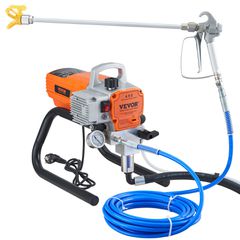 VEVOR Υψηλής πίεσης Airless Πιστόλι Ψεκασμού Τοίχων Ψεκασμού 1500W Μηχάνημα Ψεκασμού