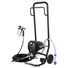 VEVOR Stand Airless Paint Sprayer, 750W 3000PSI High Efficiency Electric Airless Sprayer with Cart, Fine and ομοιόμορφο εφέ βαφής, Ψεκαστήρες χρωμάτων για έπιπλα και φράχτες εσωτερικού και εξωτερικού