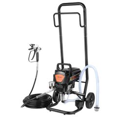 VEVOR Stand Airless Paint Sprayer, 950W 3000PSI High Efficiency Electric Airless Sprayer with Cart, Fine and ομοιόμορφο εφέ βαφής, Ψεκαστήρες χρωμάτων για έπιπλα και φράχτες εσωτερικού και εξωτερικού