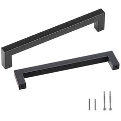 VEVOR 30 Pack Ντουλάπι Ντουλάπα, 5,03 ίντσες / 128 mm Κέντρο στο κέντρο Λεπτό τετράγωνο συρτάρι ντουλαπιών κουζίνας, ανοξείδωτες μοντέρνες λαβές πόρτας ντουλαπιών κουζίνας για μπάρα μπάνιου κουζίνας Ε
