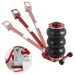 VEVOR Air Jack, 3 Ton/6600 lbs Triple Bag Air Jack, Airbag Jack με έξι χαλύβδινους σωλήνες, ανύψωση έως 17,7", 3-5 s Fast Lifting Pneumatic Jack, με ρυθμιζόμενη μακριά λαβή για αυτοκίνητα, γκαράζ, επι