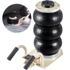 VEVOR Air Jack, 3 Ton/6600 lbs Triple Bag Air Jack, Airbag Jack with Six Steel Pipes, Lift up to 17,7 inch/450 mm, Fast Lifting Pneumatic Jack 3-5 s, με πλευρικές λαβές για αυτοκίνητο, γκαράζ, επισκευ