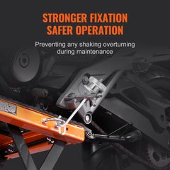 VEVOR Hydraulic Motorcycle Lift Table 350 LBS Dirt Bike Scissor Jack Stand-thumb-4