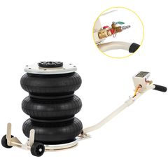 VEVOR 5 Ton/11023 lbs Πνευματικό Jack Triple Bag Air Jack Ύψος ανύψωσης 6,5-16 ιντσών Φουσκωτό ανυψωτικό γρύλου αυτοκινήτου Πνευματικός γρύλος αέρα 11023LBS Χωρητικότητα εξαιρετικά γρήγορη ανύψωση