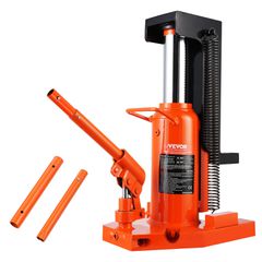 VEVOR Hydraulic Toe Jack, 5 Ton On Toe Jack Lift, 10 Ton On Top Lift Capacity Machine Jack, 0,8-6,8 in Toe Height, 11,3-17,3 in Toe Height, Air Hydraulic Claw Jack for Machinery, Industry