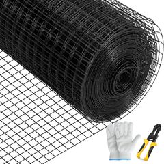 Υφασμάτινο ύφασμα VEVOR, 36 \" x 50 \' & 1 \" x 1 \" μέγεθος πλέγματος, γαλβανισμένο ατσάλι με επίστρωση βινυλίου 16 διαμετρήματος περίφραξη από σύρμα κοτόπουλου με μια πένσα κοπής & ένα ζευγάρι υφασμ