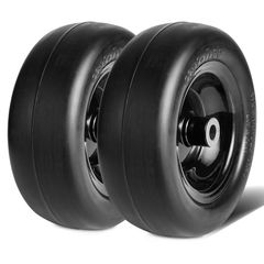 Ελαστικά VEVOR Lan Mower Tires with Rim, 11x4-7" Tubeless Tractor Tires, 2-pack Tire and Wheel Assemby, Flat-free Tire PU, 3,4" Centered Hub, 3/4" Bushing Size, 20 PCS Adapters for Riding Mowers Lawn