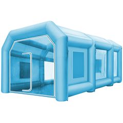 Φουσκωτή σκηνή VEVOR 26x15x10Ft Φουσκωτό Θάλαμο Σπρέι Σκηνή Φουσκωτό Θάλαμο Βαφής Σκηνή Θάλαμος Βαφής Αυτοκινήτου Giant Workstation 210D Oxford Fabric with 2 Blowers
