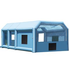 Φουσκωτός θάλαμος βαφής VEVOR, 29,5 x 15,7 x 11,8 ft, φουσκωτός θάλαμος ψεκασμού, με ισχυρούς φυσητήρες 950W+750W και σύστημα φίλτρου αέρα, φορητός θάλαμος βαφής αυτοκινήτου για μεγάλο φορτηγό, μεγάλο