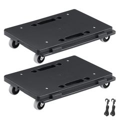 VEVOR Furniture Dolly, χωρητικότητα 500 λίβρες Κάθε μέτρηση, Μετακίνηση επίπλων με ρόδες, φορητοί κύλινδροι κίνησης 4 τροχών Heavy Duty, Μικρό επίπεδο καρότσι Dolly με μανδάλωση για βαριά έπιπλα, 2 πα