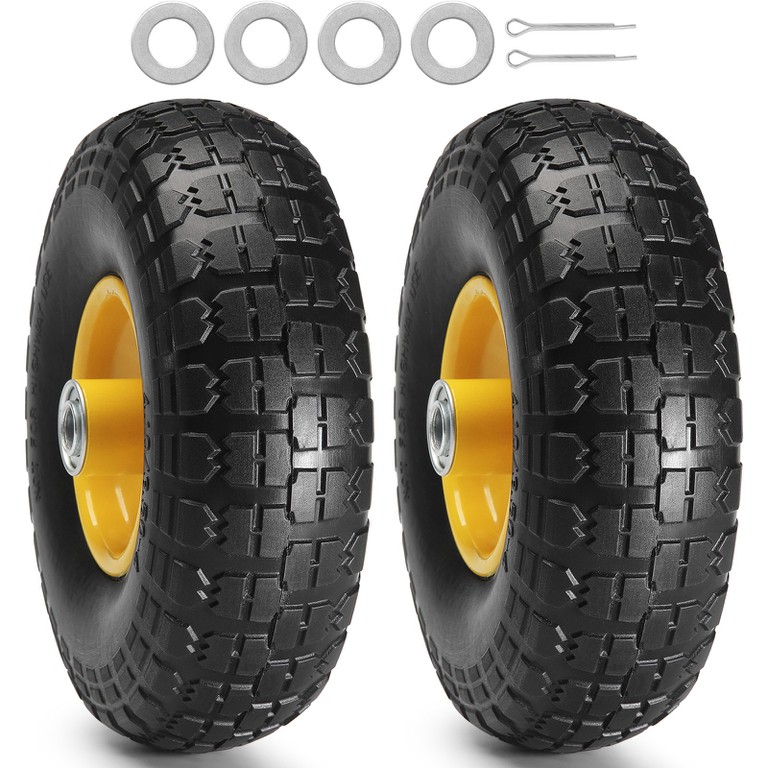 Ελαστικό VEVOR Solid PU Run-Flat Ελαστικό Τροχός Flat Free Tubeless 10" 2-pack 400 lbs