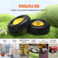 Ελαστικό VEVOR Solid PU Run-Flat Ελαστικό Τροχός Flat Free Tubeless 10" 2-pack 400 lbs-thumb-5