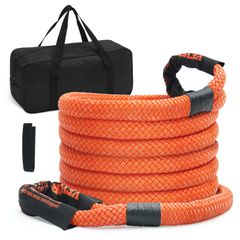 VEVOR 7/8" x 20' Kinetic Recovery Row Row 30.580 lbs, Heavy-Duty Off Road Snatch Strap, Extreme Duty 30% Elasticity Energy Snatch Strap for Jeep Car Truck ATV UTV SUV Tractor