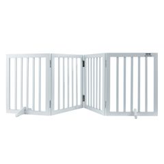 VEVOR Free Standing Dog Gate 24x80,3 ιντσών Ανεξάρτητη Πύλη Pet Πτυσσόμενη Λευκή
