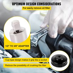 VEVOR Oil Socket Socket Set Cup Socket Tool Set 15PCS Oil Filter Socketwrench-thumb-4