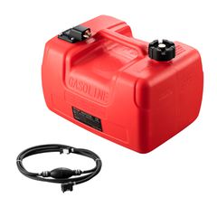 Δεξαμενή καυσίμου VEVOR Marine Fuel Tank, 3,17 Gallon/12L, Φορητή δεξαμενή αερίου καυσίμου σκάφους για σκάφη εξωλέμβιας μηχανής, πλαστική δεξαμενή καυσίμου εξωλέμβιου σκάφους με λάστιχο, εύκολη μεταφο