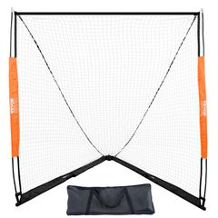 VEVOR Lacrosse Goal, 6' x 6' Lacrosse Net, Φορητό γκολ λακρός με τσάντα μεταφοράς, Fiberglass Rod Backyard Lacrosse Training Equipment, Easy Setup Collegiate Goal, Ιδανικό για προπόνηση ενηλίκων νέων