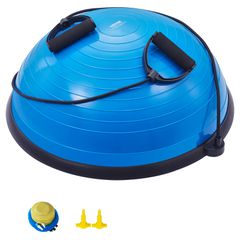 VEVOR 23" Half Exercise Ball Trainer Yoga Balance Stability Band Resistance Ball