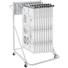 VEVOR Mobile Blueprint Storage Rack Στήριγμα με 12 Pivot Brackets 240 lbs