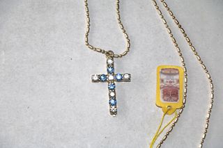 Κρεμαστό μενταγιόν Antique diamond Σταυρός  ζιρκόνια 3,2cm από κλείσιμο καταστήματος RQ090
