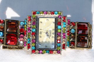 Ρολόι Antique diamond color κρύσταλλοι ζιρκόνια από κλείσιμο καταστήματος RQ099