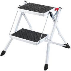 VEVOR Step Ladder 2-Step χωρητικότητας 150kg, Εργονομικό αναδιπλούμενο σκαμπό από ατσάλι με φαρδύ αντιολισθητικό πεντάλ, στιβαρό σκαμπό για ενήλικες νήπια, πολλαπλή χρήση για οικιακό, κουζίνα, γραφείο