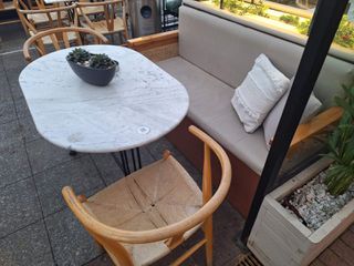 ΜΑΡΜΑΡΙΝΟ ΟΒΑΛ ΤΡΑΠΕΖΙ ΚΑΦΕΝΕΙΟΥ-ΣΑΝ ΚΑΙΝΟΥΡΓΙΟ-ΣΕ ΑΡΙΣΤΗ ΚΑΤΑΣΤΑΣΗ