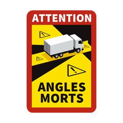 Αυτοκόλλητο Τυφλού Σημείου Angles Morts 25Χ17