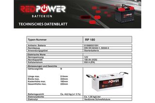 ΜΠΑΤΑΡΙΑ ΦΟΡΤΗΓΟΥ 12V 180AH 950A RED POWER-thumb-1