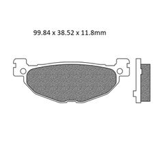 Τακάκια Σετ BIZAR Για YAMAHA T-MAX 500cc XP (SJ03) 2004 2005 2006 2007